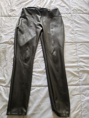 Express Black Faux Leather High-Rise Skinny Pants